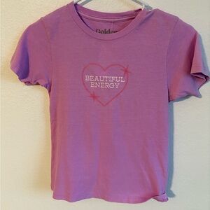 Juniors‎ Purple/Pinkish T-Shirt Size XS  - Beautiful Energy *NWT* Pacsun